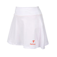 Badminton Skirt - Flypower Hrusangkali Skirt White - SportYouUp Danmark