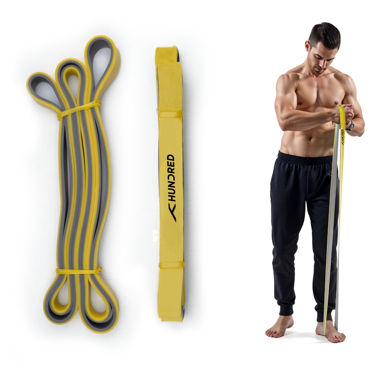 Træningselastik - Resistance Band HPB-50 Yellow