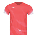 Li-Ning Badminton T-Shirt - Li-Ning Swift Red Unisex - SportYouUp Danmark