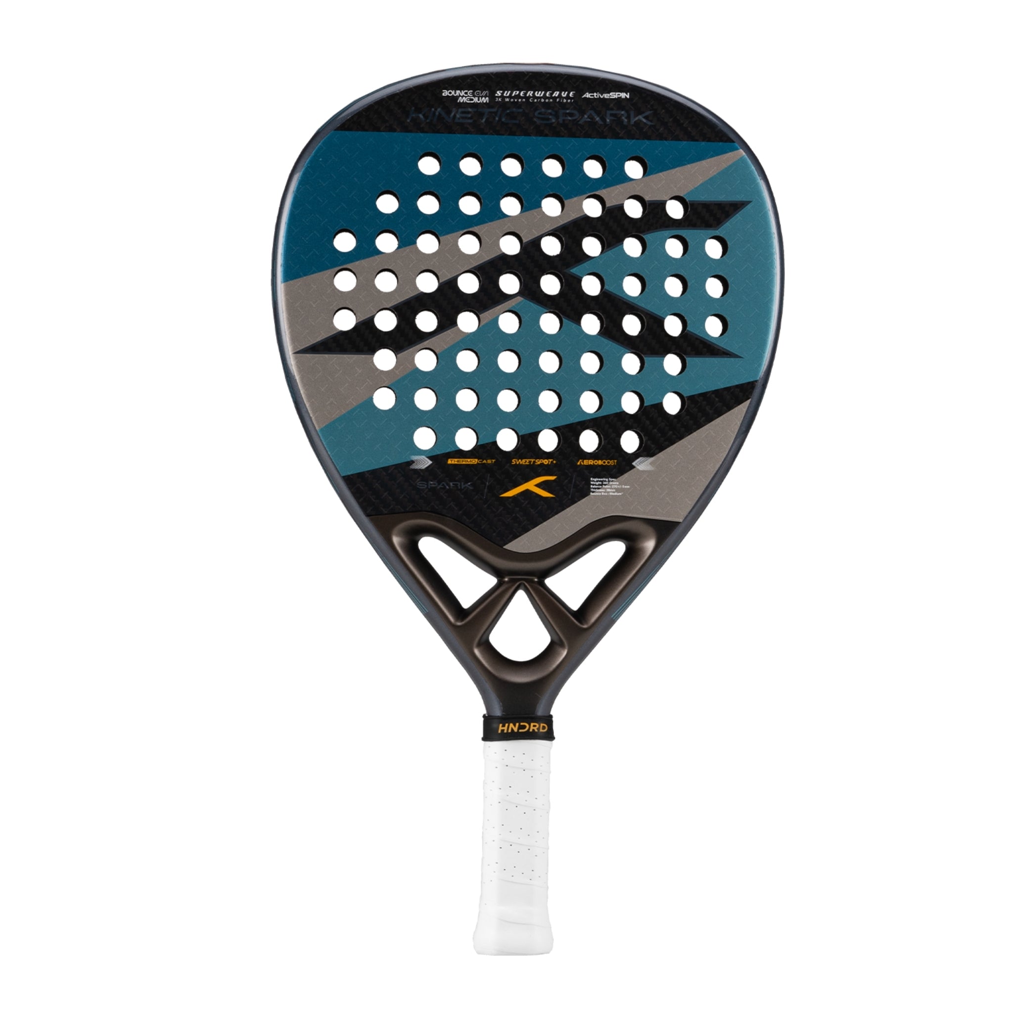 Hundred Padel Racket Kinetic Spark - Blue/Grey