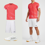 Li-Ning badminton T-shirt til mænd med perfekt pasform. Shop Looket 