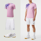 Li-Ning badminton T-shirt til mænd med perfekt pasform. Shop Looket 