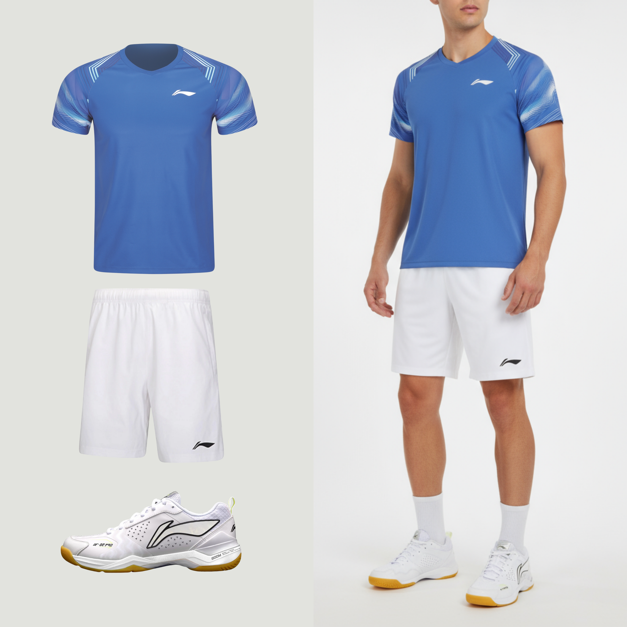 Li-Ning badminton T-shirt til mænd med perfekt pasform. Shop Looket 