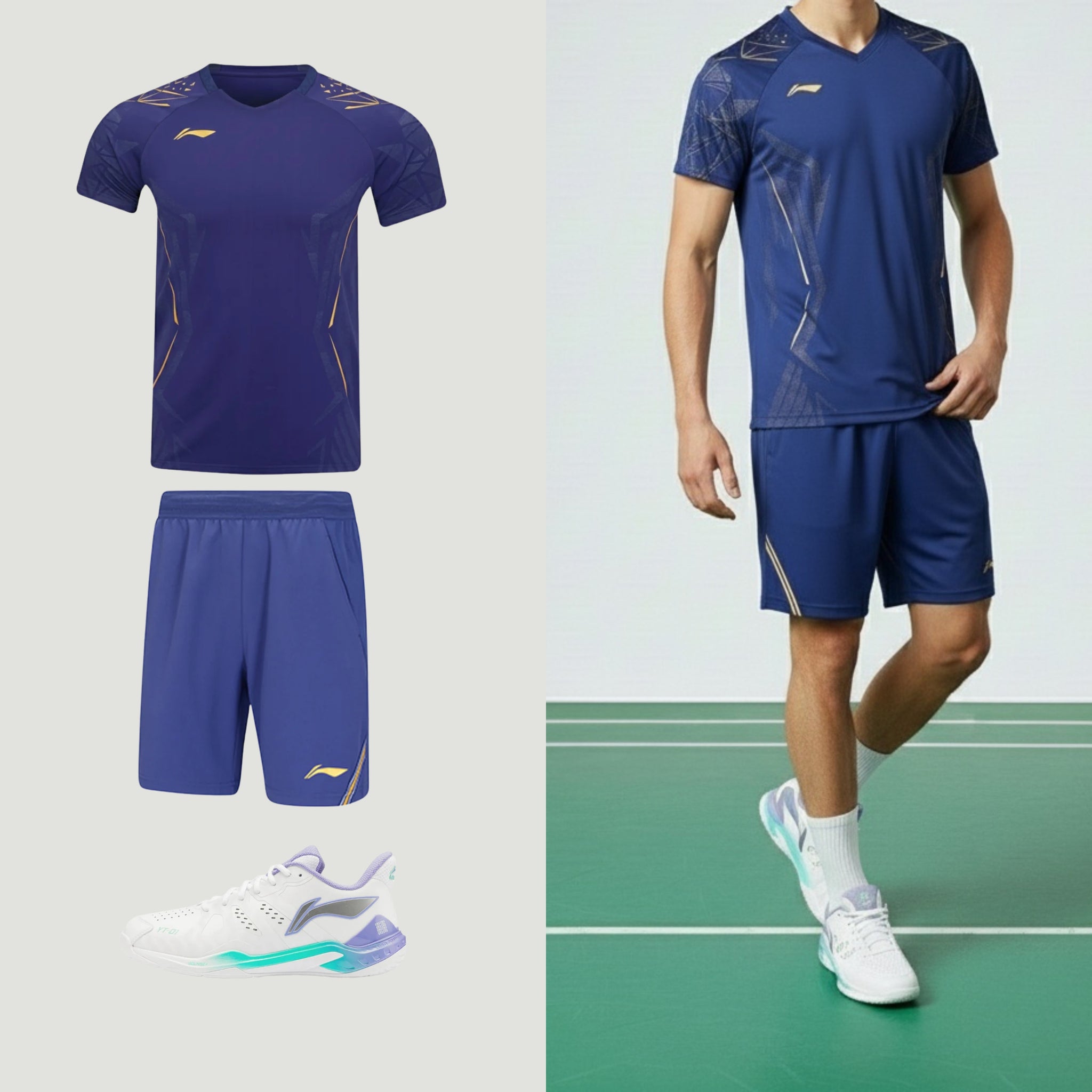 Li-Ning International New Blue Unisex