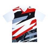 Badminton T-shirt - Flypower RINJANI 12 White/Red Unisex - SportYouUp Danmark