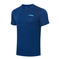 Badminton T-shirt - Li-Ning Go Steady Blue Unisex - SportYouUp Danmark